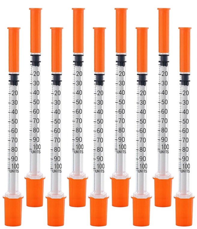 100 Pack 1ML Syringes