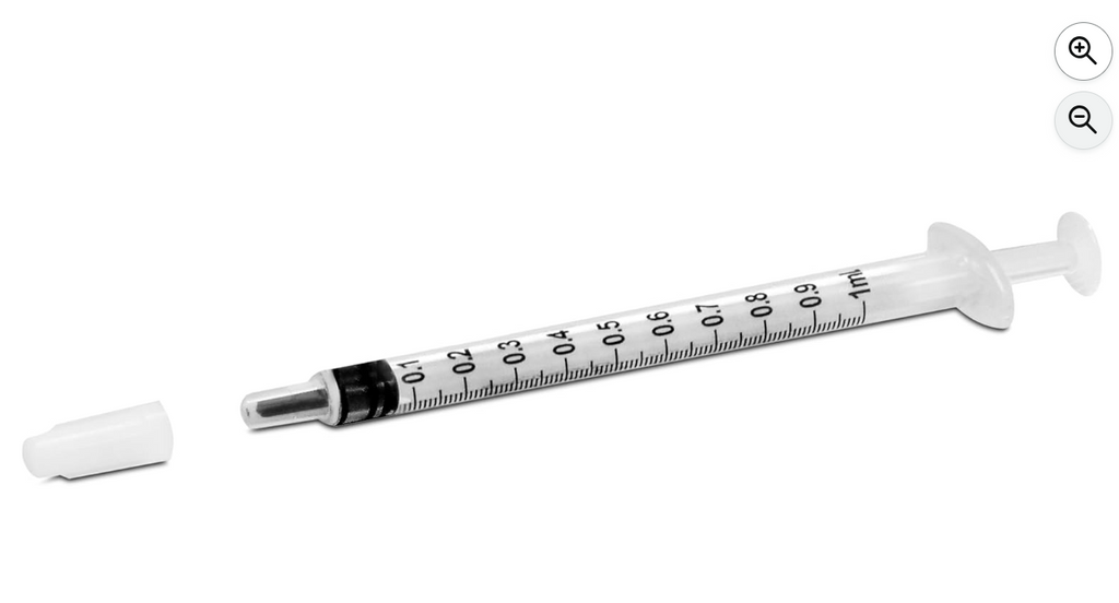 100 Pack 1ML Oral Syringe with Cap