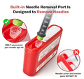 Alcedo Portable Sharps Container for Travel & Home Use (3-pack)