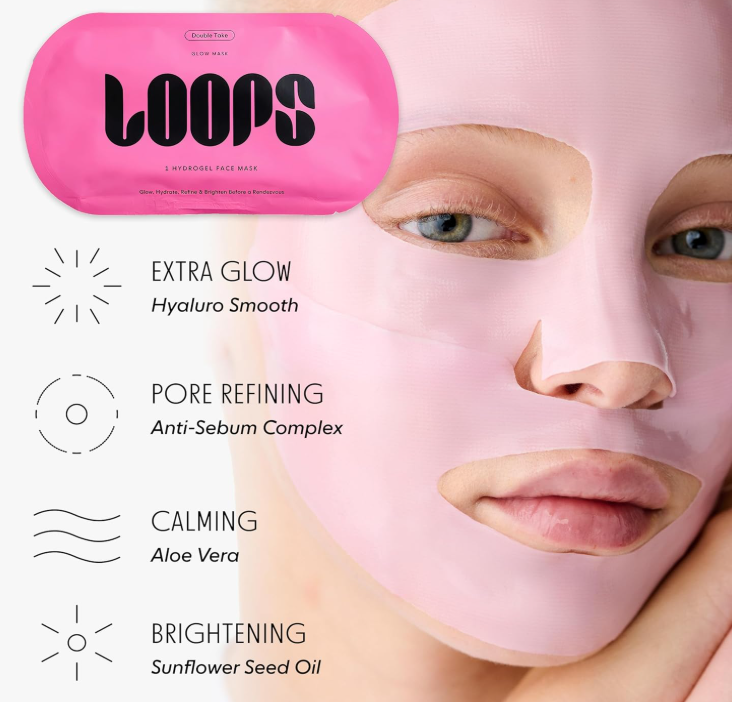 LOOPS DOUBLE TAKE - Glow Korean Hydrogel Face Masks