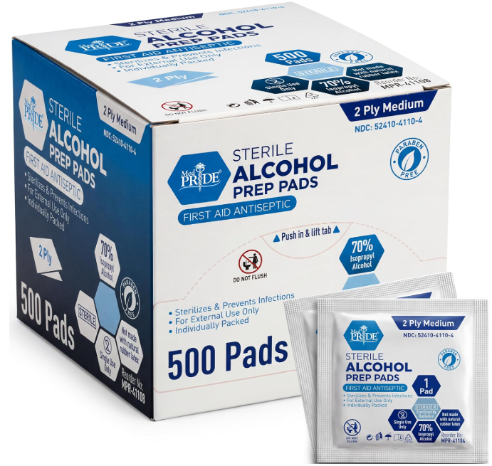 500 ct. Alcohol Prep Pads