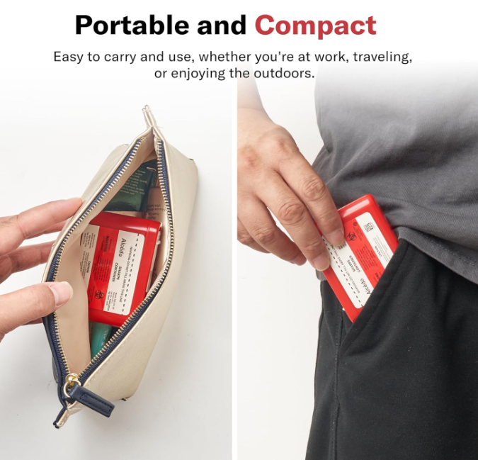 Alcedo Portable Sharps Container for Travel & Home Use (3-pack)