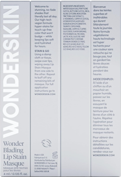 Wonderskin Blading All Day Lip Stain Peel Off Masque