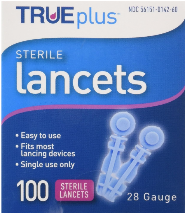 100 Ct. Trueplus Lancets 28G