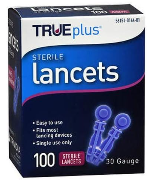 100 ct. 30G TruePlus Lancets