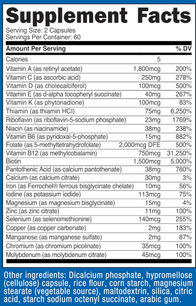 Nutricost Methylated Multivitamin