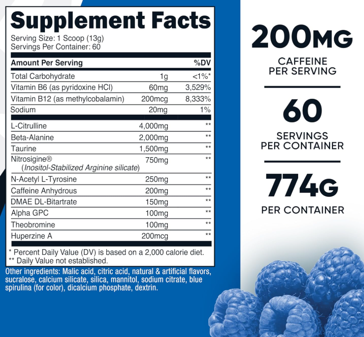 Nutricost PRE - Pre-Workout Complex