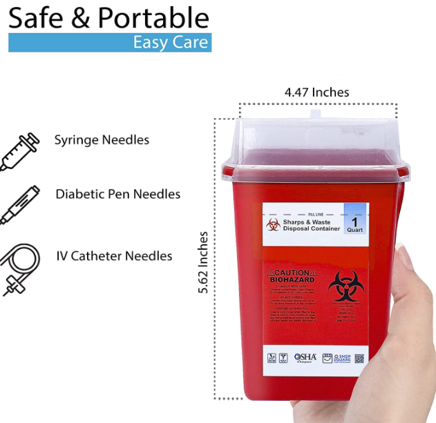 1 Qt. Sharps Container